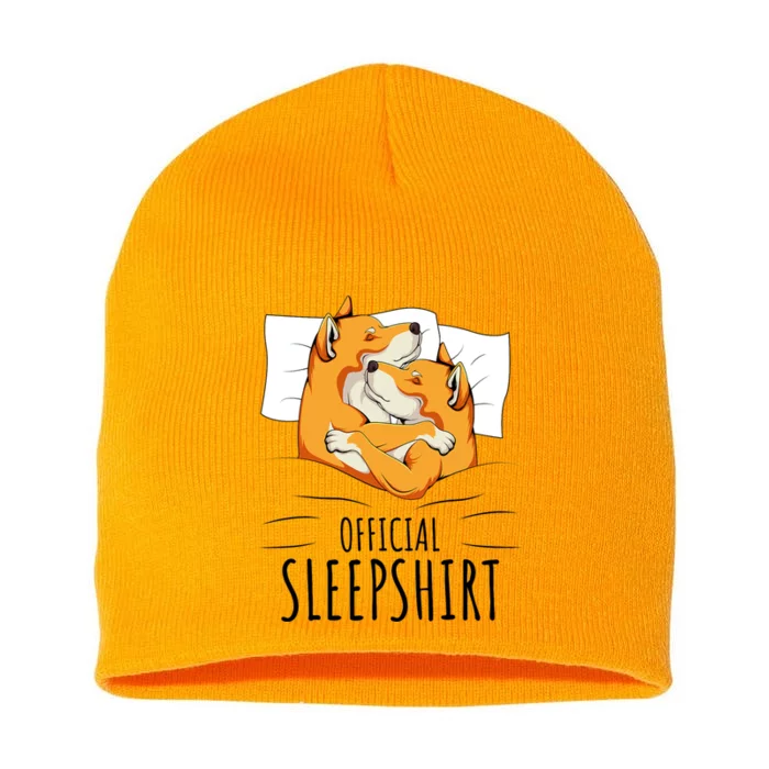 Akita Dog Off.icial Sleepshirt Short Acrylic Beanie