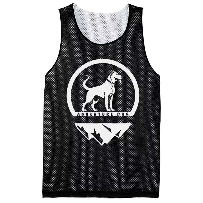 Adventure Dog Outdoor Enthusiast And Dog Lover Mesh Reversible Basketball Jersey Tank