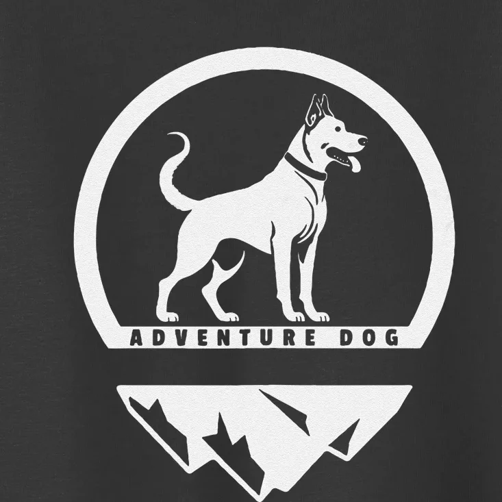 Adventure Dog Outdoor Enthusiast And Dog Lover Toddler T-Shirt