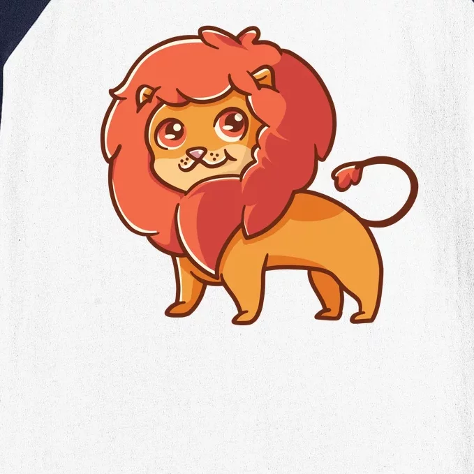 Adorable Baby Lion Baseball Sleeve Shirt