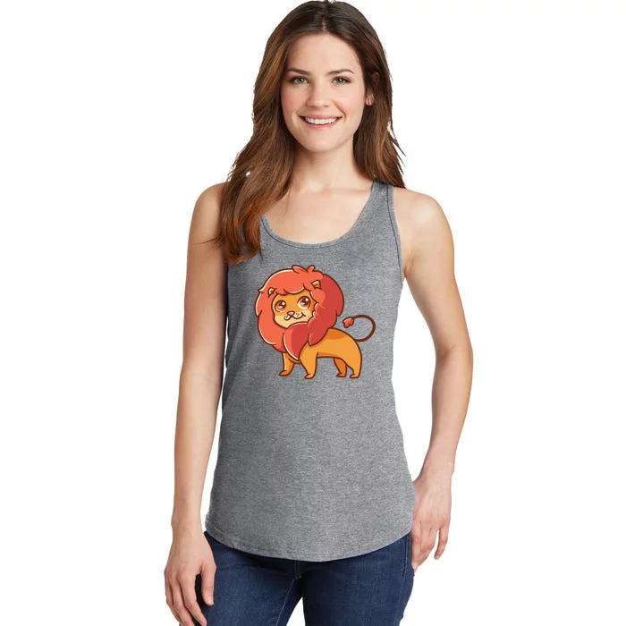 Adorable Baby Lion Ladies Essential Tank