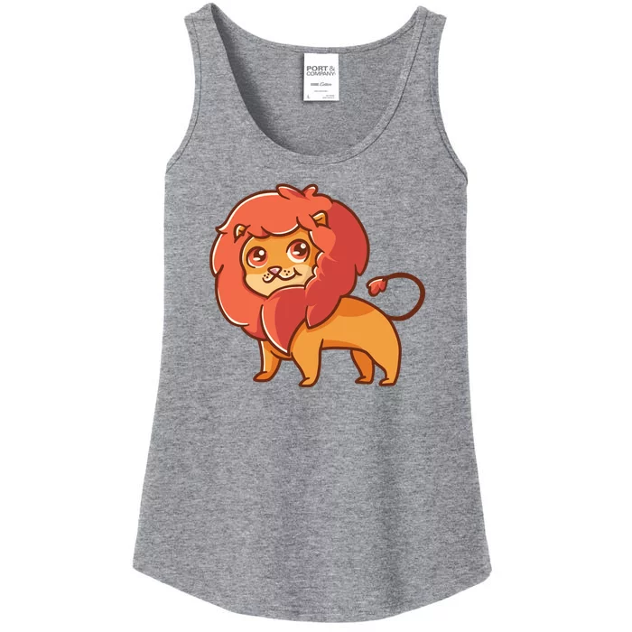 Adorable Baby Lion Ladies Essential Tank