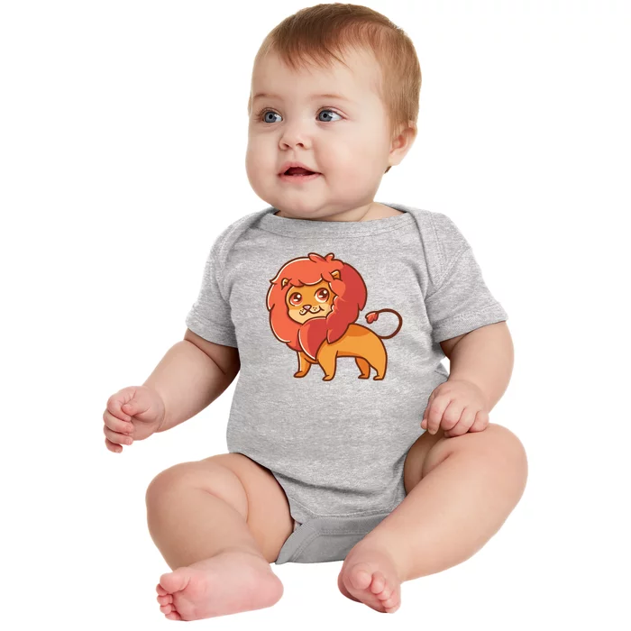 Adorable Baby Lion Baby Bodysuit