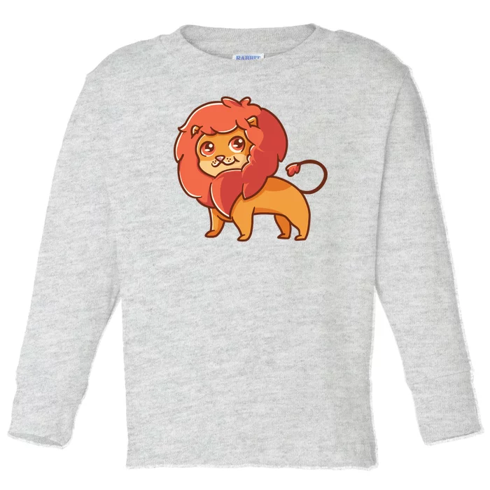 Adorable Baby Lion Toddler Long Sleeve Shirt