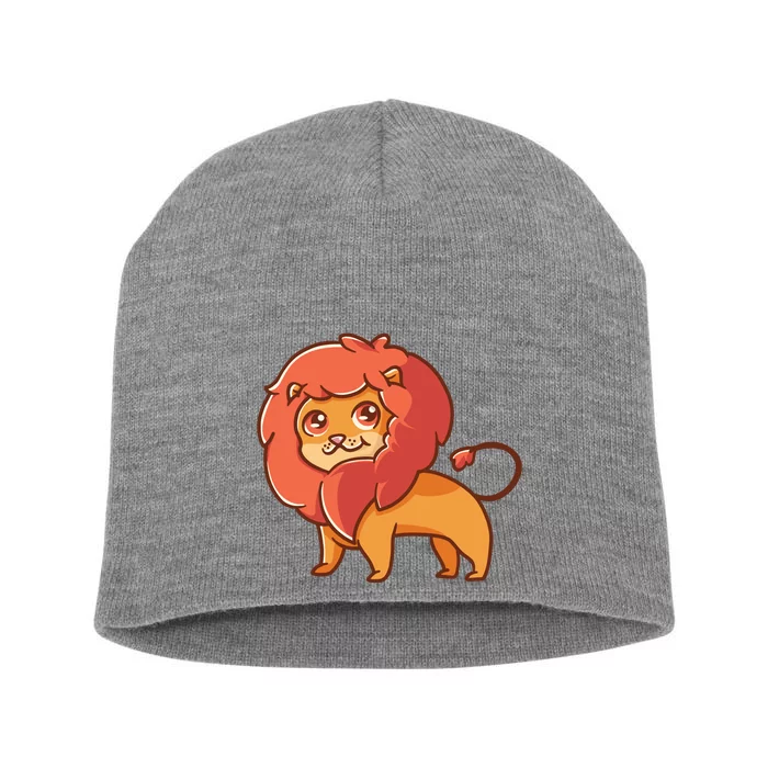 Adorable Baby Lion Short Acrylic Beanie