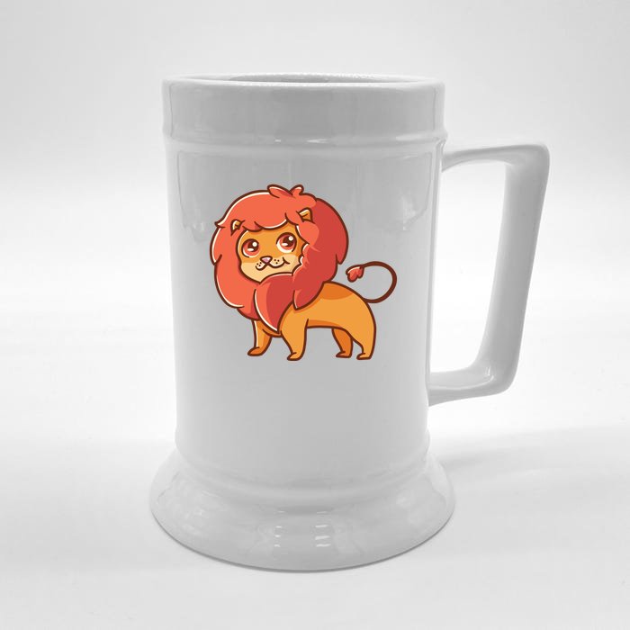 Adorable Baby Lion Front & Back Beer Stein