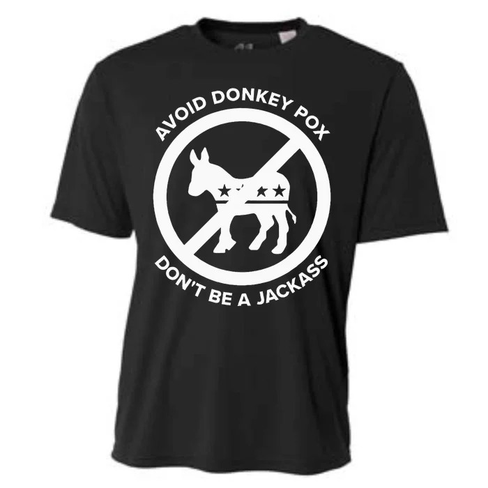 Avoid Donkey Pox DonT Be A Jackass Cooling Performance Crew T-Shirt