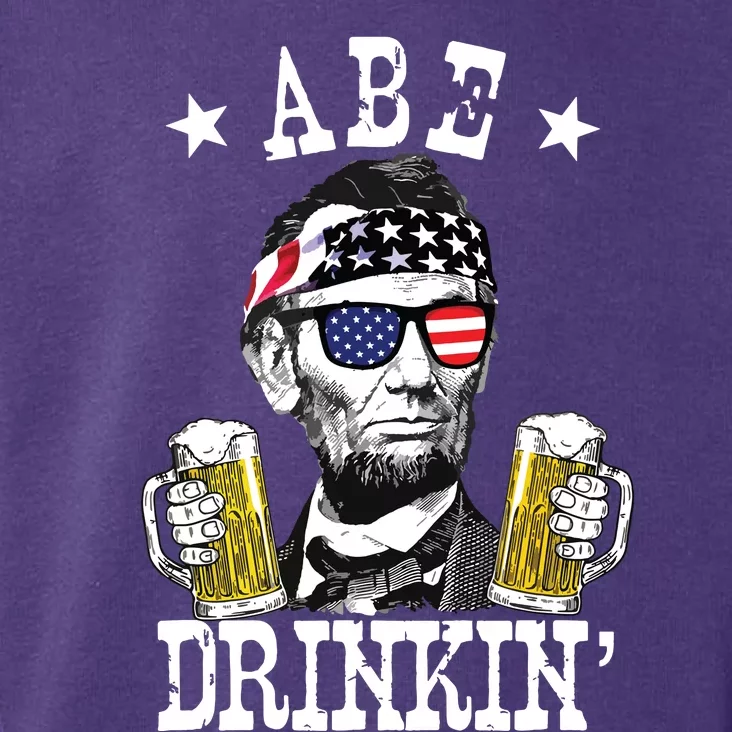 Abe Drinkin Patriotic American Abraham Lincoln Drinking Toddler Hoodie