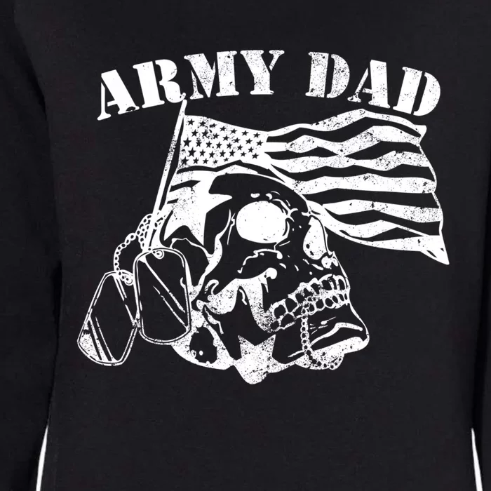 Army Dad Proud Us Army Veteran Us Flag Funny Gift Womens California Wash Sweatshirt