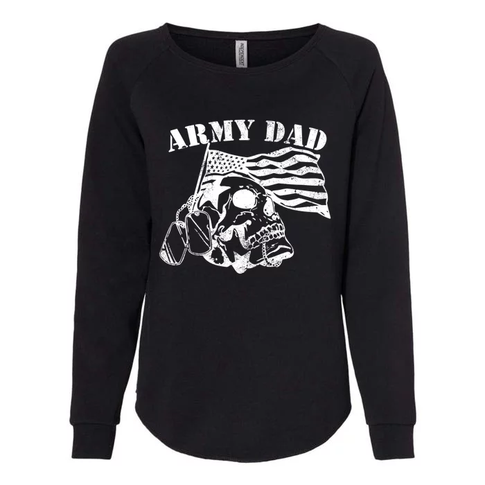 Army Dad Proud Us Army Veteran Us Flag Funny Gift Womens California Wash Sweatshirt