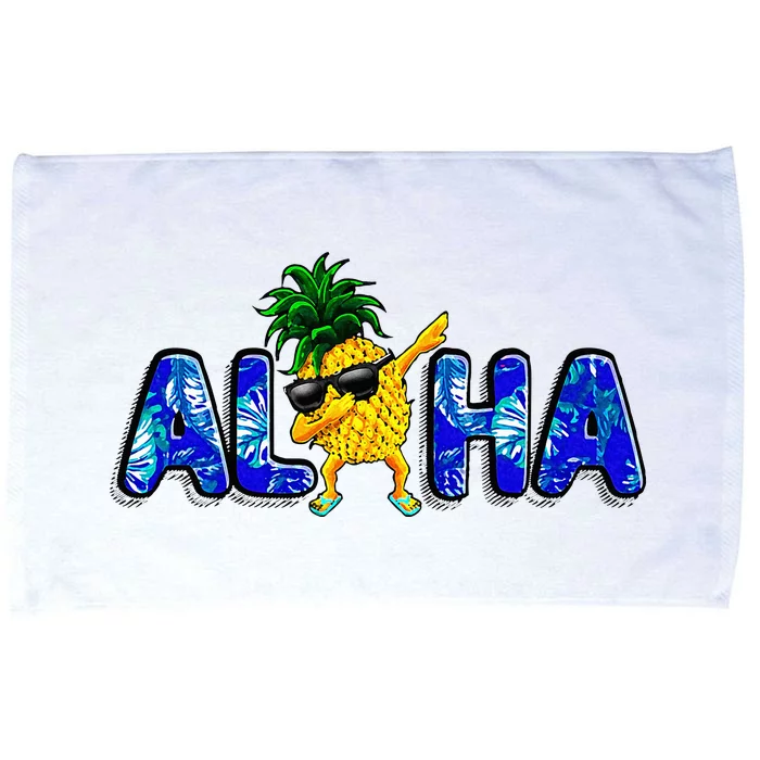 Aloha Dabbing Pineapple Sunglasses Beaches Microfiber Hand Towel