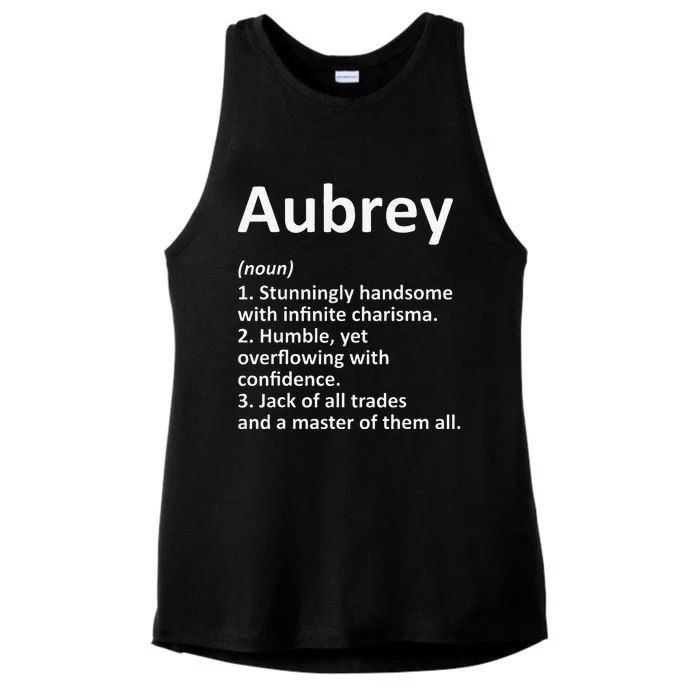 AUBREY Definition Personalized Name Funny Birthday Gift Idea Ladies Tri-Blend Wicking Tank