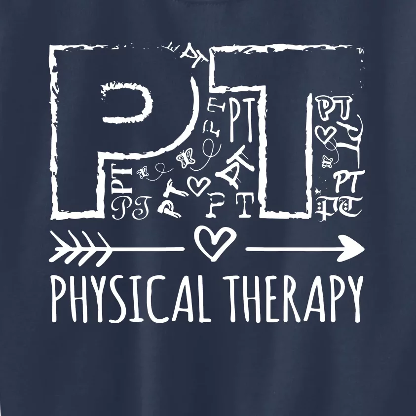 Aesthetic Design PT Physical Therapy Kids Sweatshirt