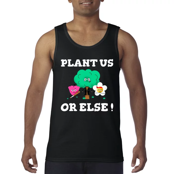 Arbor Day Plant Trees Funny Tee Earth Day Sunflower Tree Tank Top