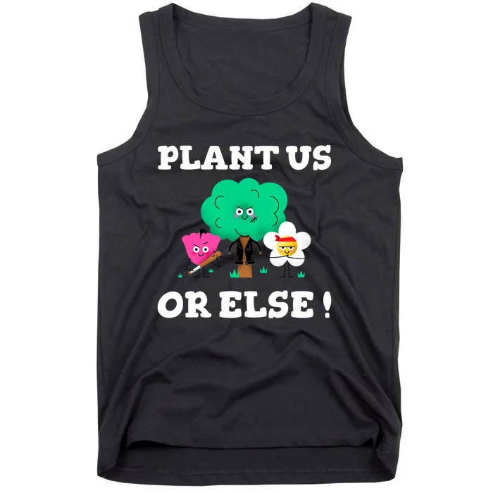 Arbor Day Plant Trees Funny Tee Earth Day Sunflower Tree Tank Top