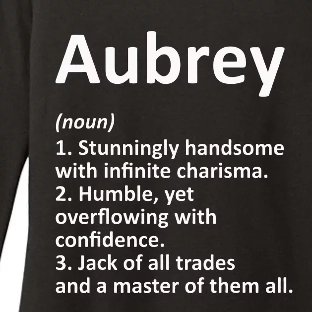 AUBREY Definition Personalized Name Funny Birthday Gift Idea Womens CVC Long Sleeve Shirt