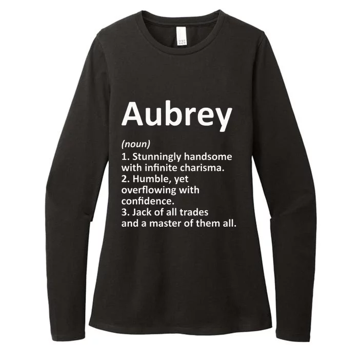 AUBREY Definition Personalized Name Funny Birthday Gift Idea Womens CVC Long Sleeve Shirt