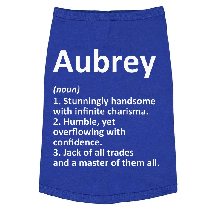 AUBREY Definition Personalized Name Funny Birthday Gift Idea Doggie Tank