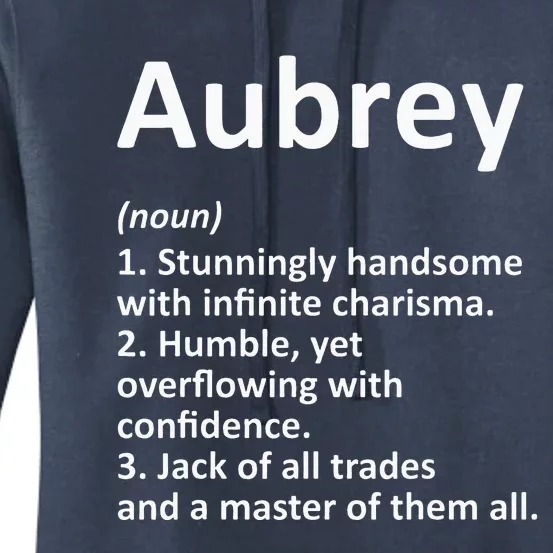 AUBREY Definition Personalized Name Funny Birthday Gift Idea Women's Pullover Hoodie