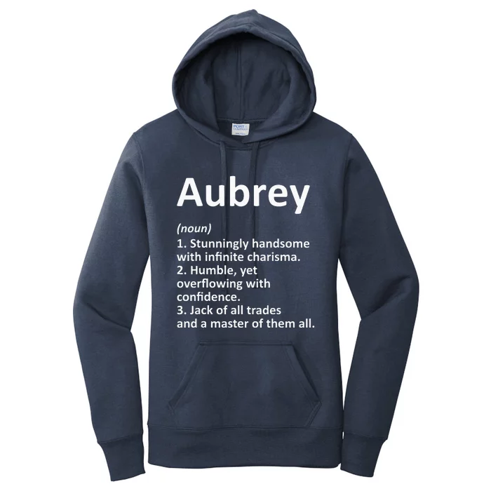 AUBREY Definition Personalized Name Funny Birthday Gift Idea Women's Pullover Hoodie