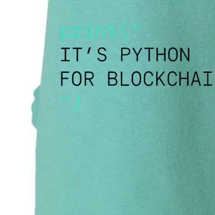 Algorand Developers Print ItS Python For Blockchain Doggie 3-End Fleece Hoodie