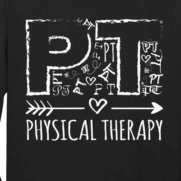 Aesthetic design PT Physical Therapy Tall Long Sleeve T-Shirt