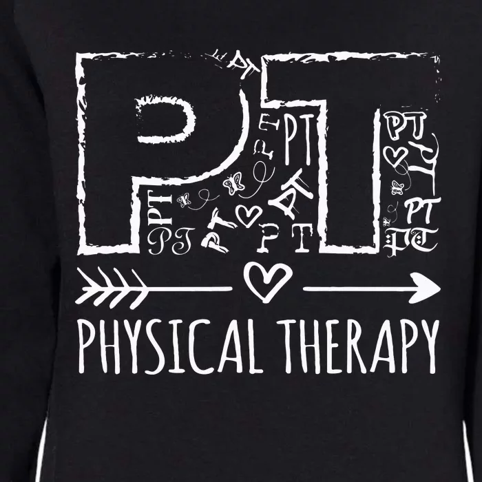 Aesthetic design PT Physical Therapy Womens California Wash Sweatshirt