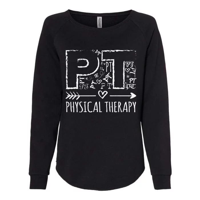 Aesthetic design PT Physical Therapy Womens California Wash Sweatshirt