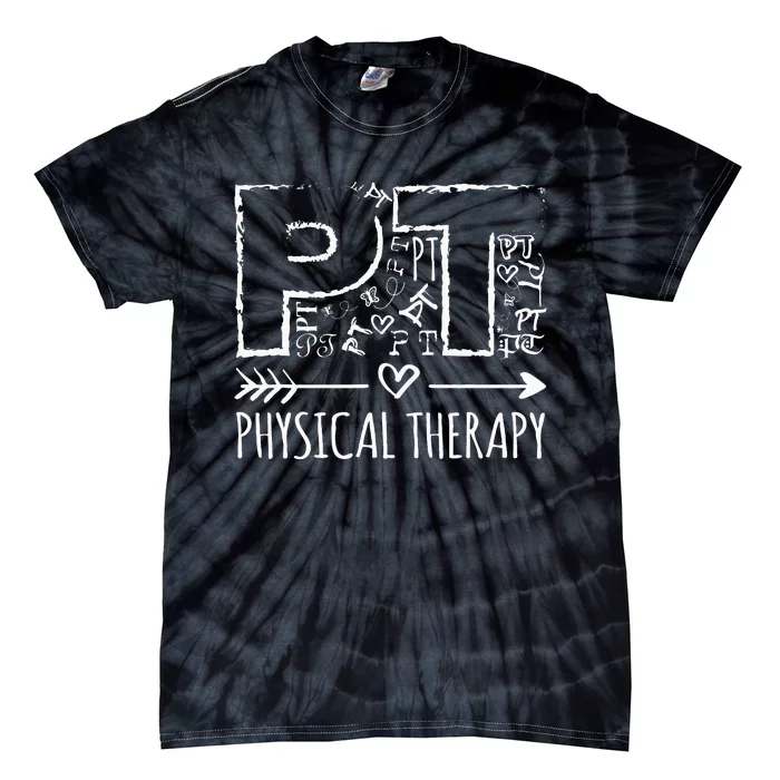 Aesthetic design PT Physical Therapy Tie-Dye T-Shirt