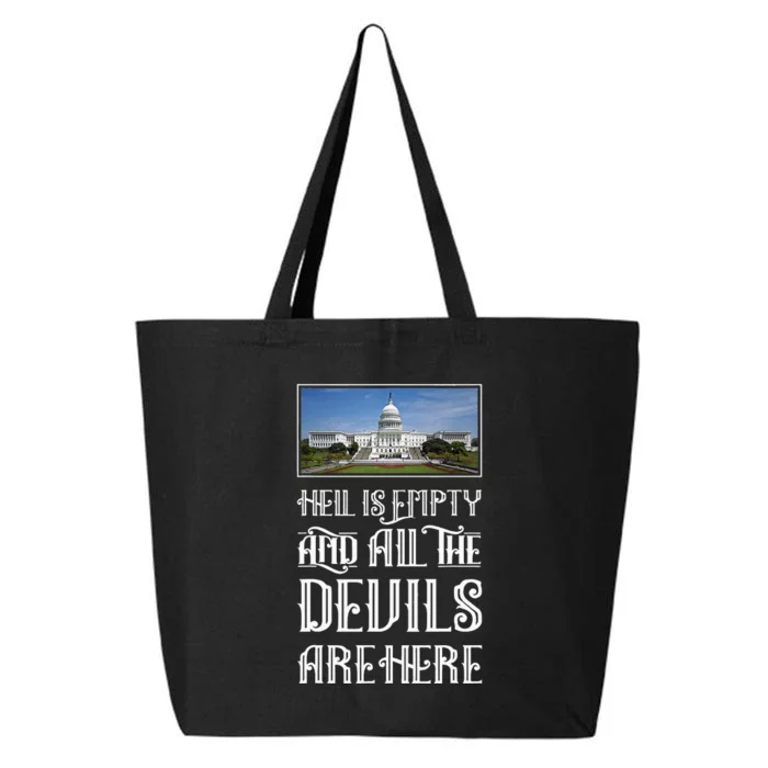 Antigovernment Defund Politicians And Washington Political 25L Jumbo Tote