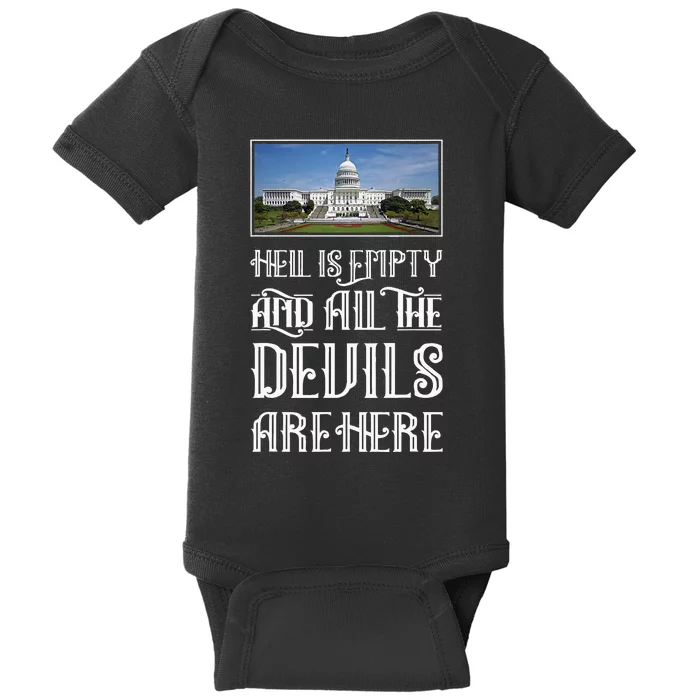 Antigovernment Defund Politicians And Washington Political Baby Bodysuit