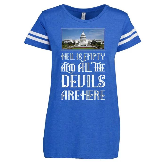 Antigovernment Defund Politicians And Washington Political Enza Ladies Jersey Football T-Shirt