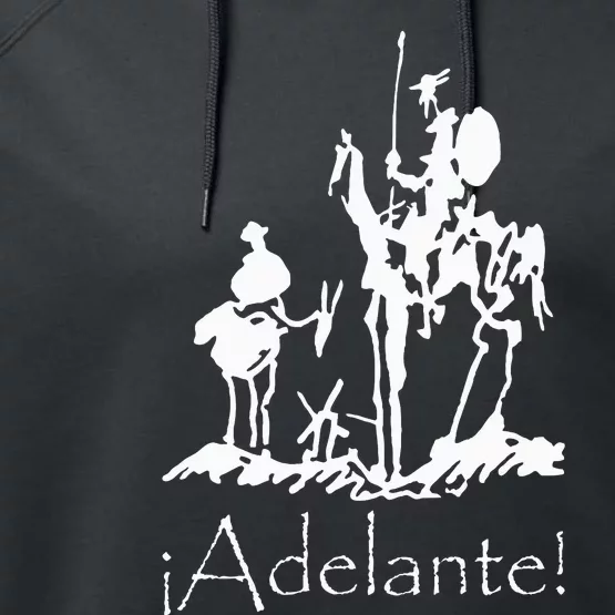 ¡Adelante! Don Quixote Sancho Panza Performance Fleece Hoodie