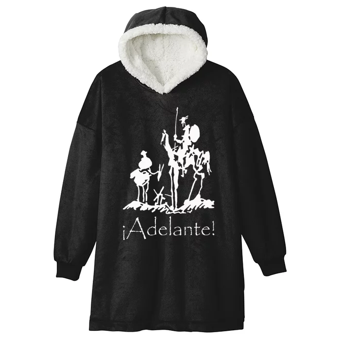 ¡Adelante! Don Quixote Sancho Panza Hooded Wearable Blanket