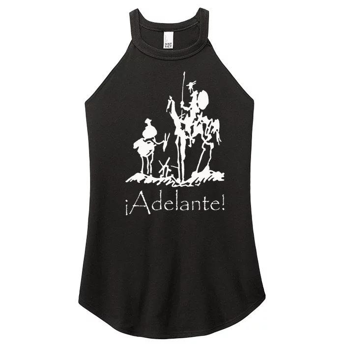 ¡Adelante! Don Quixote Sancho Panza Women’s Perfect Tri Rocker Tank