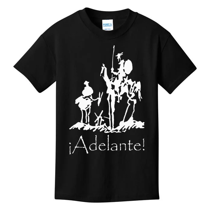 ¡Adelante! Don Quixote Sancho Panza Kids T-Shirt