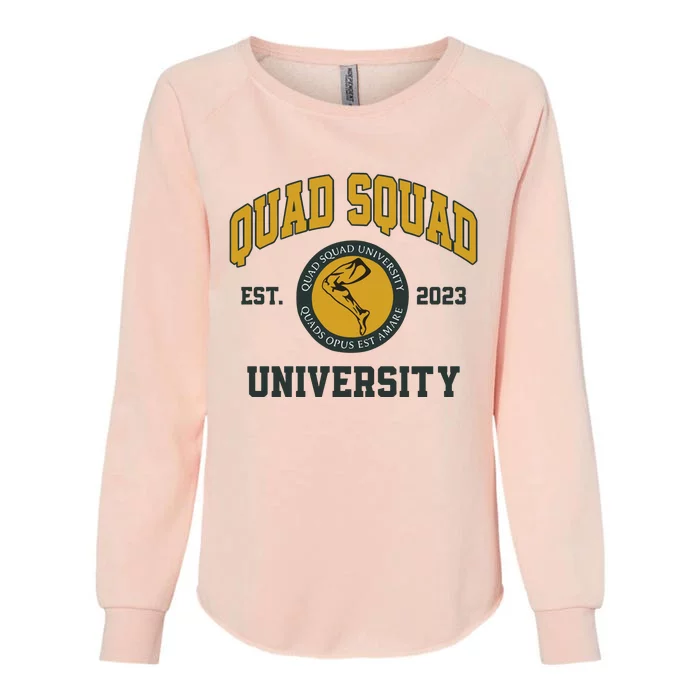 Aj Dillon Quad Squad University Womens California Wash Sweatshirt