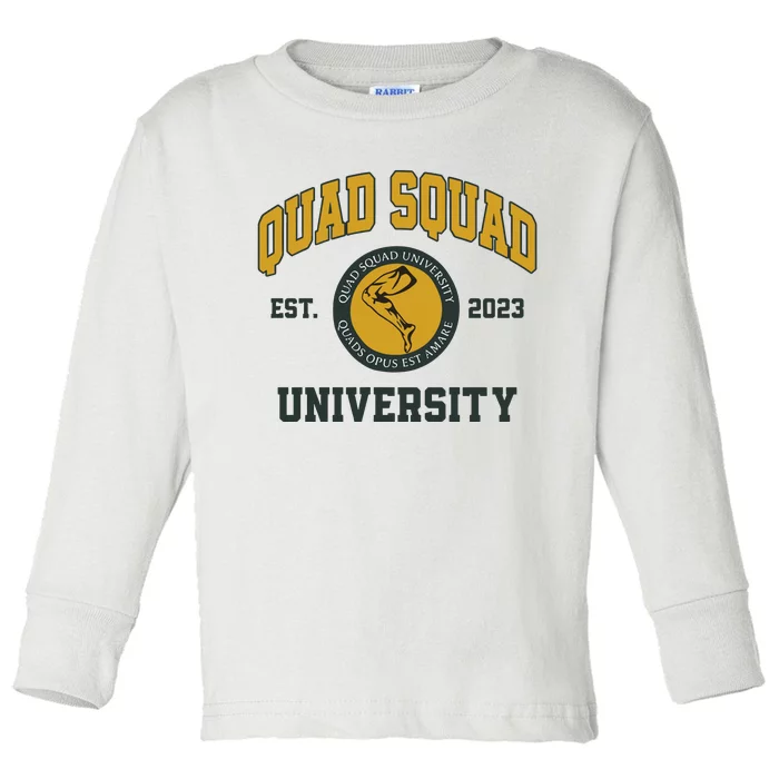 Aj Dillon Quad Squad University Toddler Long Sleeve Shirt