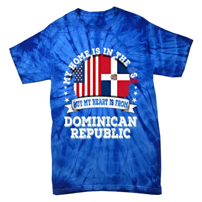 American Dominican Republic Flag Gift Tie-Dye T-Shirt