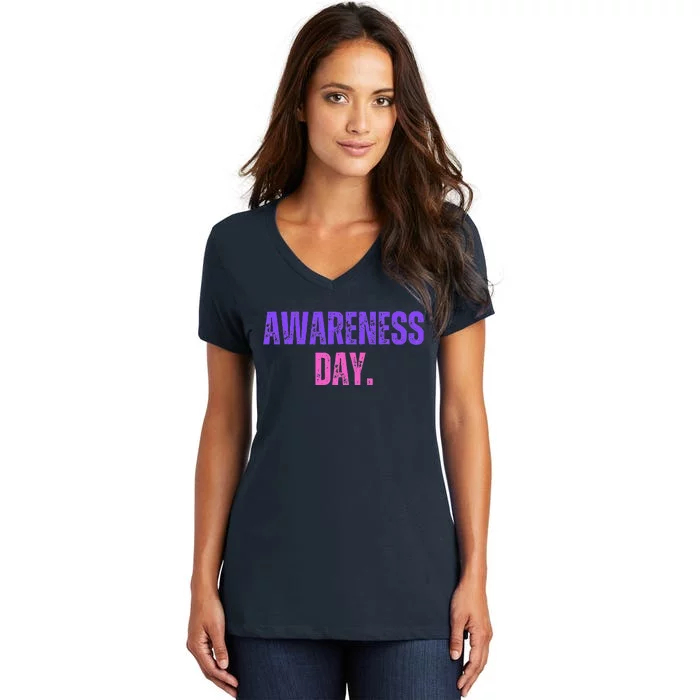 Awareness Day Reflection And Identity Cute Gifts People Women's V-Neck T-Shirt