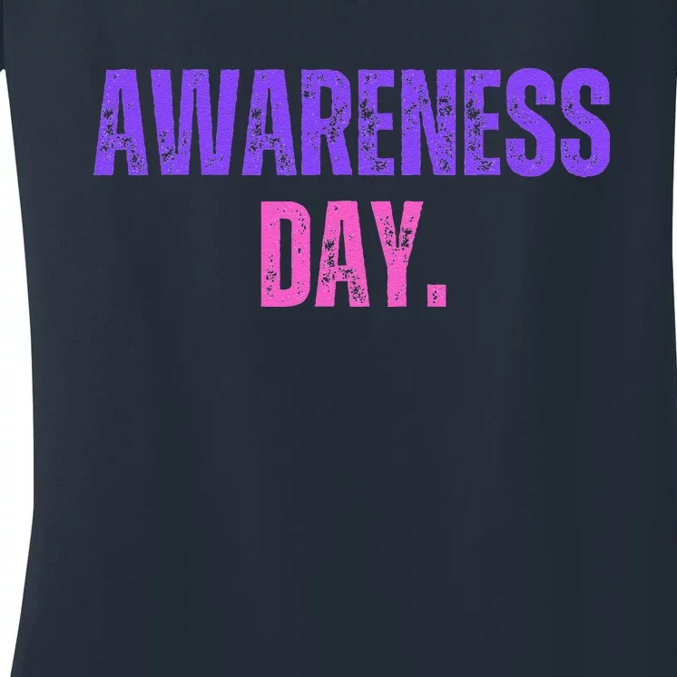 Awareness Day Reflection And Identity Cute Gifts People Women's V-Neck T-Shirt