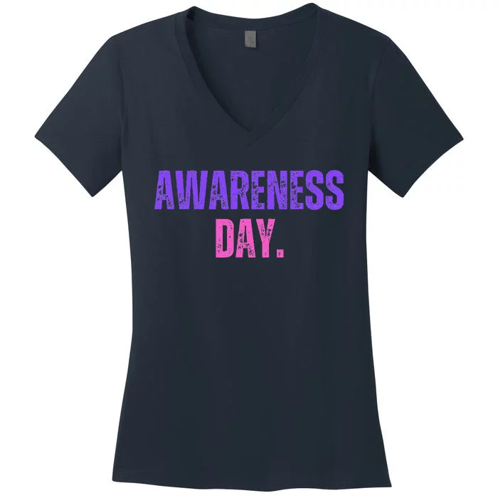 Awareness Day Reflection And Identity Cute Gifts People Women's V-Neck T-Shirt