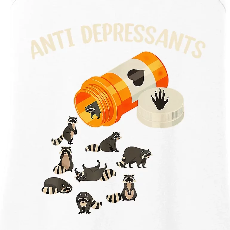 Anti Depressants Raccoon Ladies Essential Tank