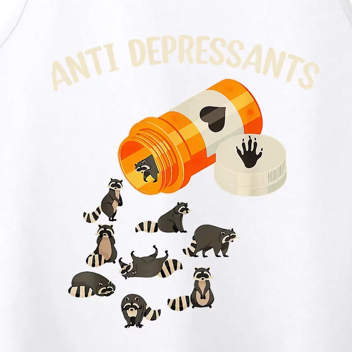 Anti Depressants Raccoon Performance Tank