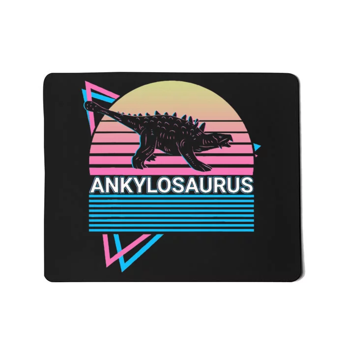 Ankylosaurus Dinosaur Retro Mousepad