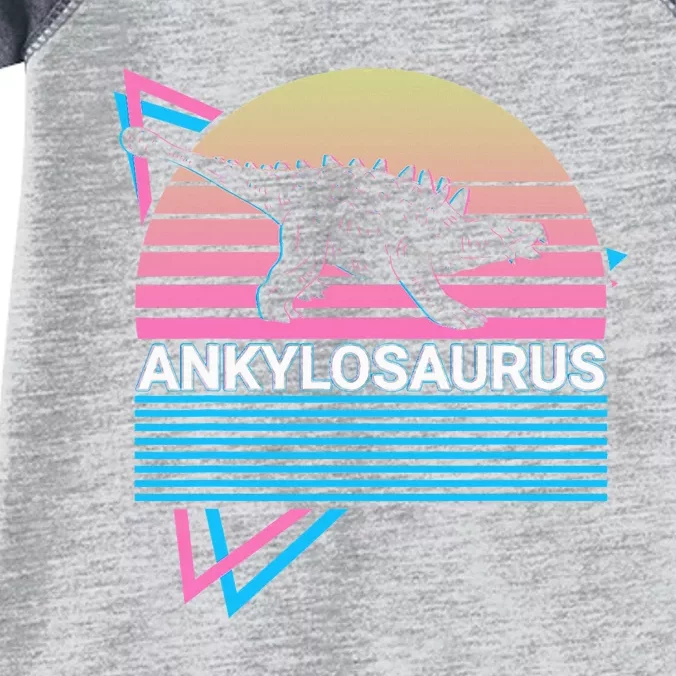 Ankylosaurus Dinosaur Retro Infant Baby Jersey Bodysuit