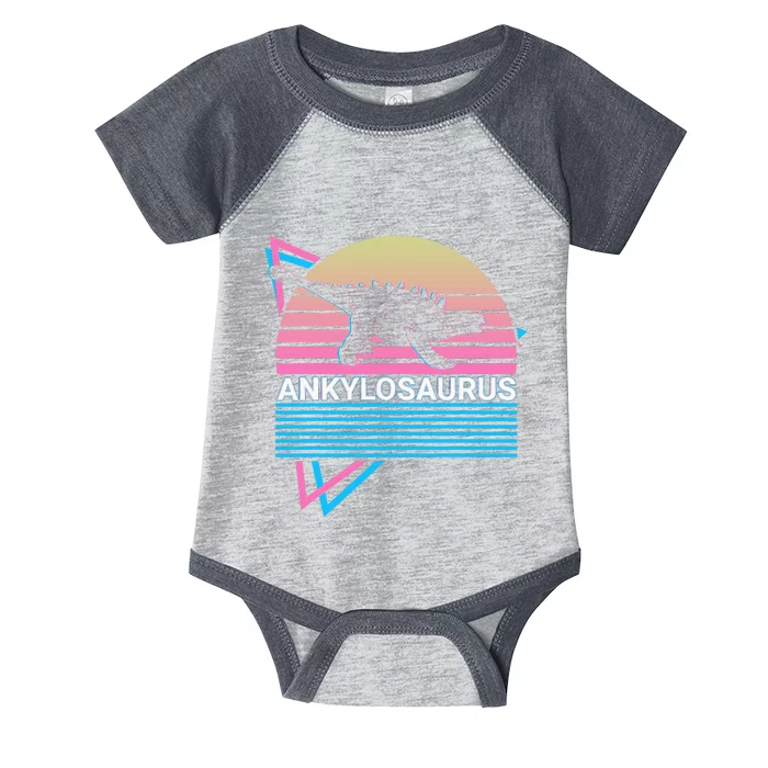 Ankylosaurus Dinosaur Retro Infant Baby Jersey Bodysuit