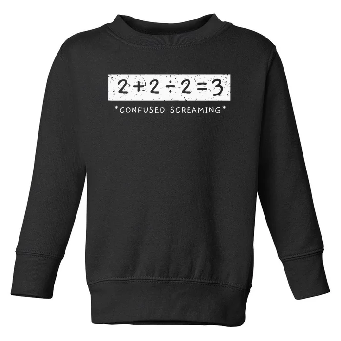 Addition Division Subtraction Equals Math Learning Ability Toddler Sweatshirt