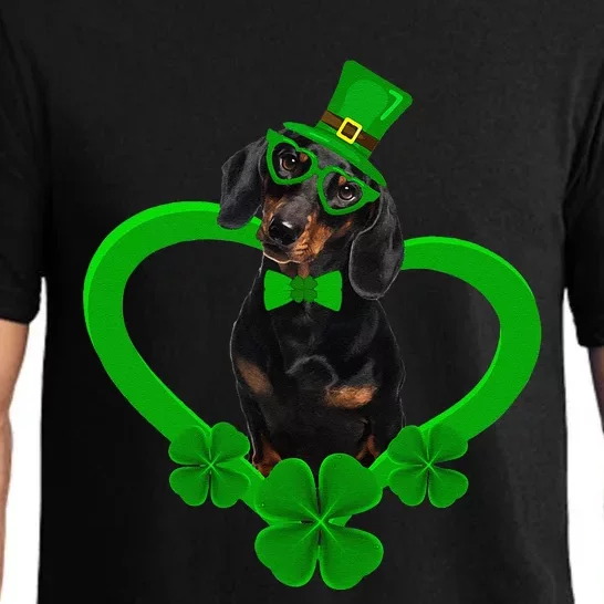 Awesome Dachshund Saint Patrick's Day Dog Dad Mom Pajama Set