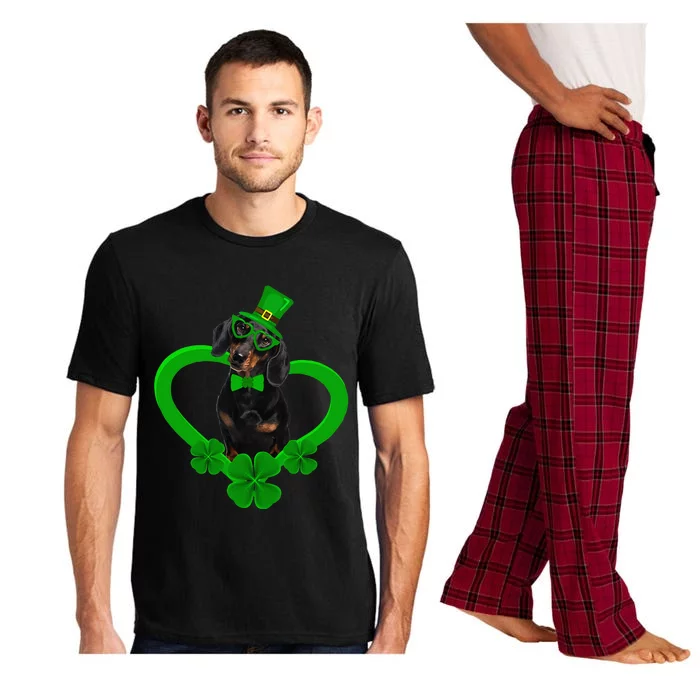 Awesome Dachshund Saint Patrick's Day Dog Dad Mom Pajama Set